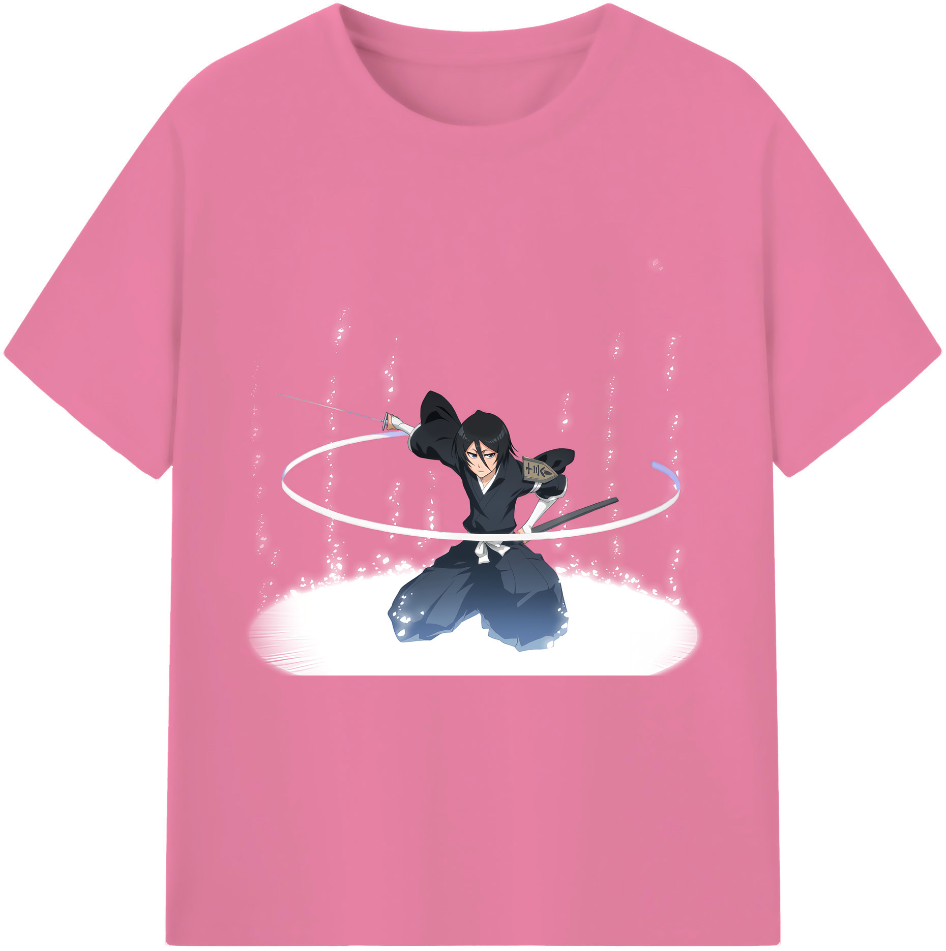 （画像用） ブリーチ 朽木ルキア BLEACH Kuchiki Rukia 綿100％半袖Tシャツ（フロントプリント）